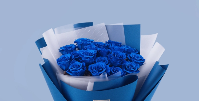 藍色玫瑰花語