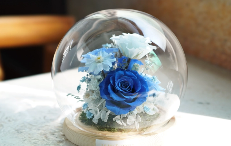 藍色永生花禮物