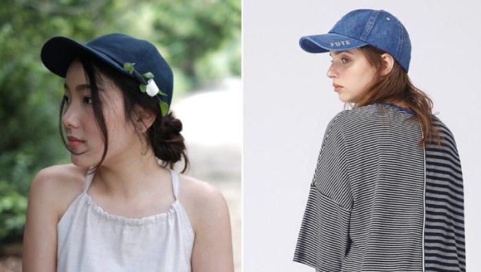 女性棒球帽造型