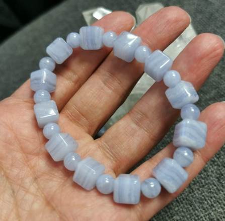 藍紋瑪瑙佩戴 藍紋瑪瑙佩戴