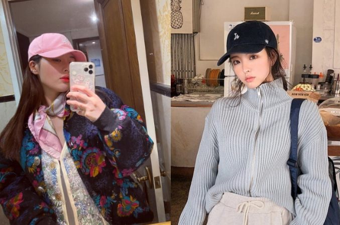 女性棒球帽造型