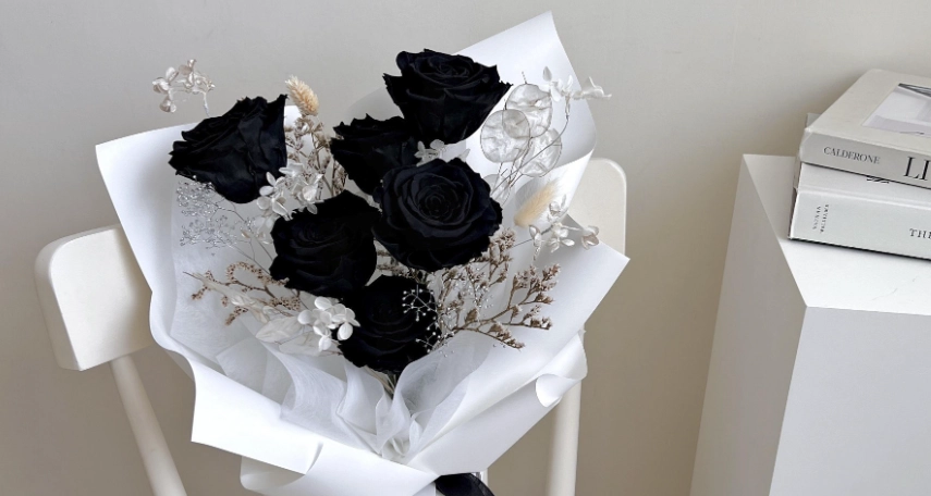 黑色玫瑰永生花